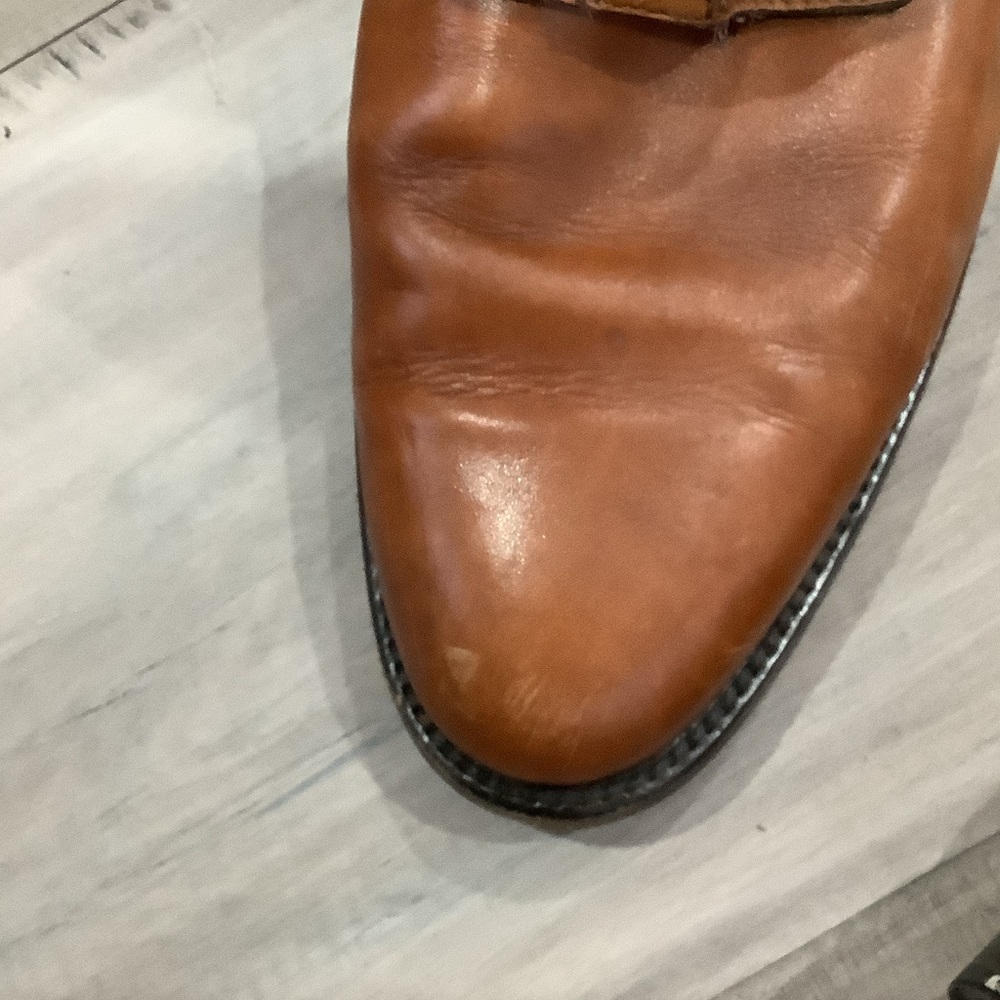 Elegant Tan Leather Riding Boots - Picture 4 of 8